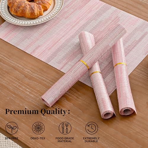 Misty Rose Placemats Set of 6 (6 Count)