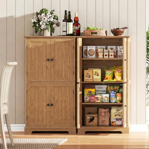 Bathroom Floor Cabinet with Adjustable Shelves