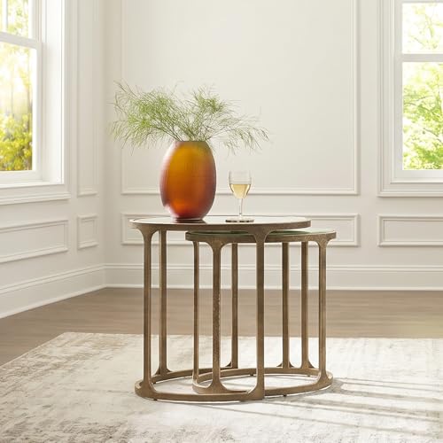 Irmaleigh Mirrored Nesting Accent Table Set of 2 (2 Count)