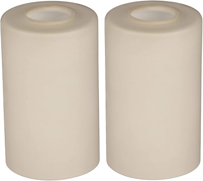 2 Pack Vintage Style Glass Shade, Cylinder Light Fixture Replacement Globe or