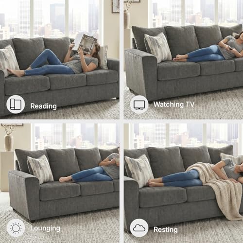 Gray Chenille Sofa