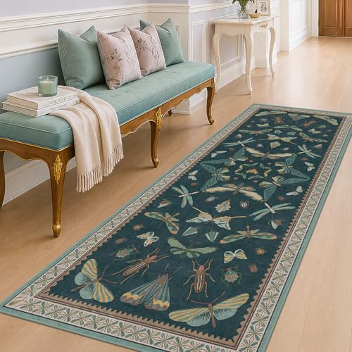 Green Boho Runner Rug 3x8 (24 Sq Ft)