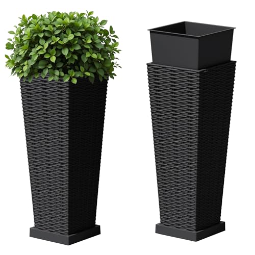 Resin 23.6'' Tall Planters