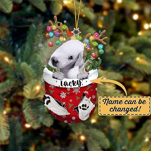 Bedlington Terrier Christmas Tree Ornament