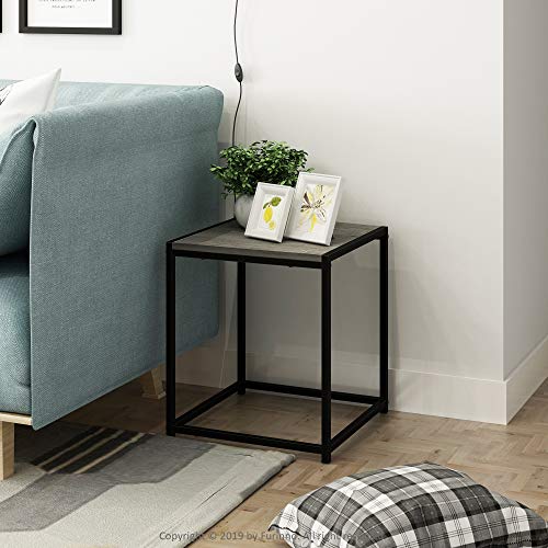 CAMNUS Metal Frame Square Side Table