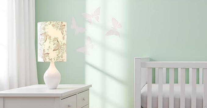 Aspen Creative 31280 Transitional Drum Shaped Spider Fitter Lamp Shade in Cream