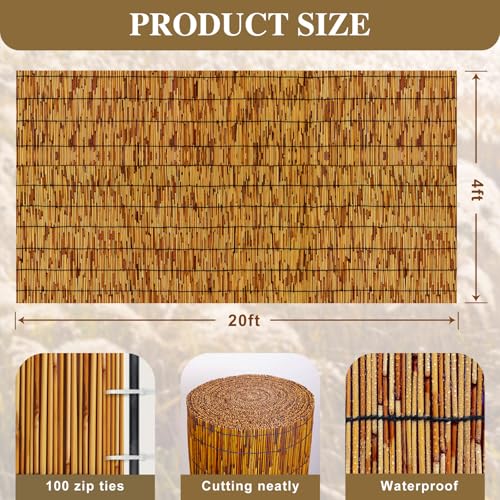 Bamboo Fence Bamboo Screens Outdoor for Patio