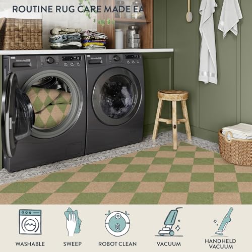 Checkered Easy Jute 3x5 Outdoor Rug