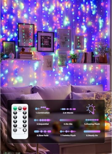 300 LED Fairy Curtain Lights