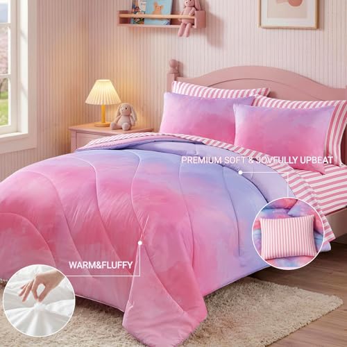 Twin Comforter Set with Sheets for Girls
