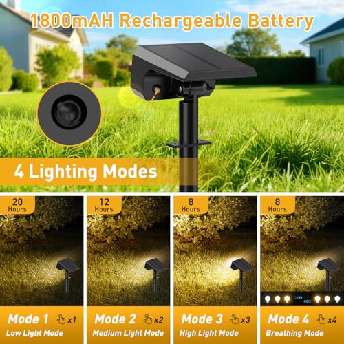 Solar Spot Lights Outdoor (12 Count)