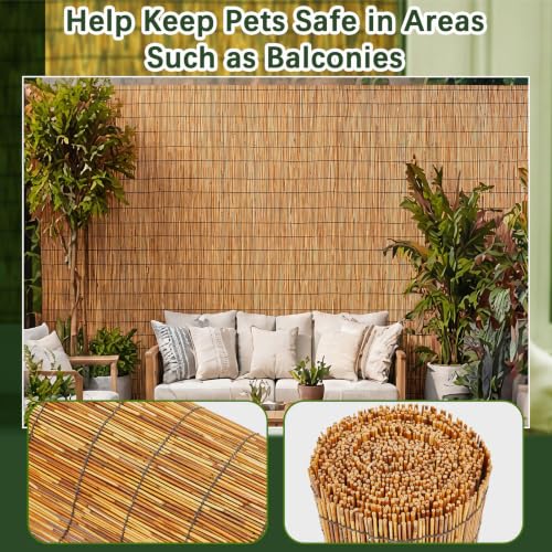 2 Pcs 4 x 10 ft Reed Fence Roller (2 Count)