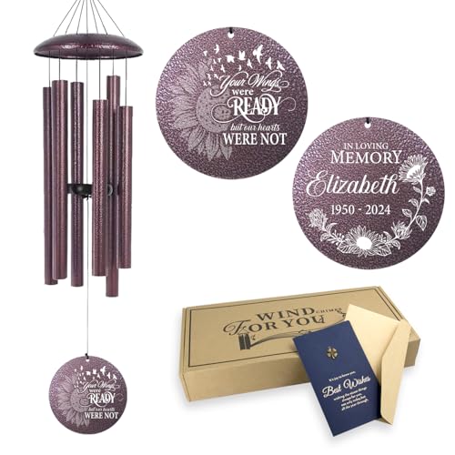 Personalized Memorial Wind Chime for Loss of Loved One 30