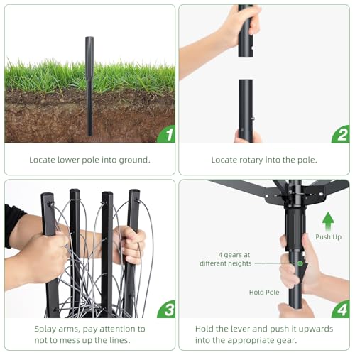 Heavy Duty Outdoor Umbrella Clothesline