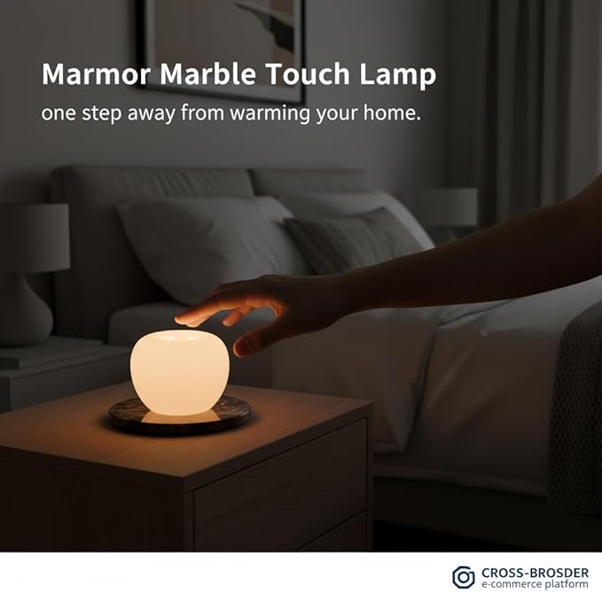 Marble Lamp Table Lamp Touch Bedside Table Lamp