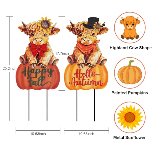 Fall Decorations for Home Outdoor (2 Count)
