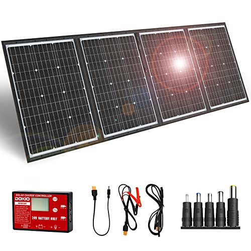 200W 36V Foldable Solar Panel Kit for 24V Batteries with Controller
