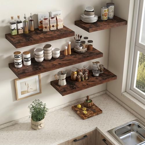 Deep Floating Shelves 55x12” Set of 2 (2 Count)
