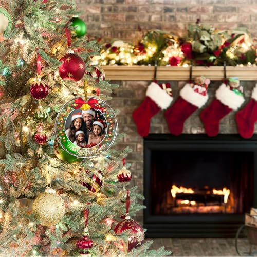 Personalized Photo Ornaments Christmas Tree Hanging Decor