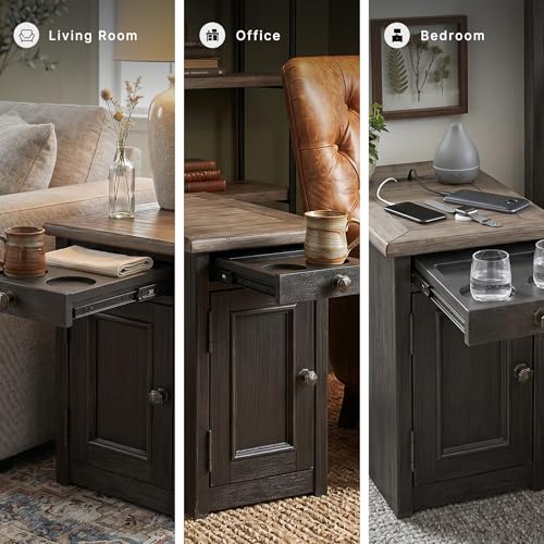 Narrow Chairside End Table