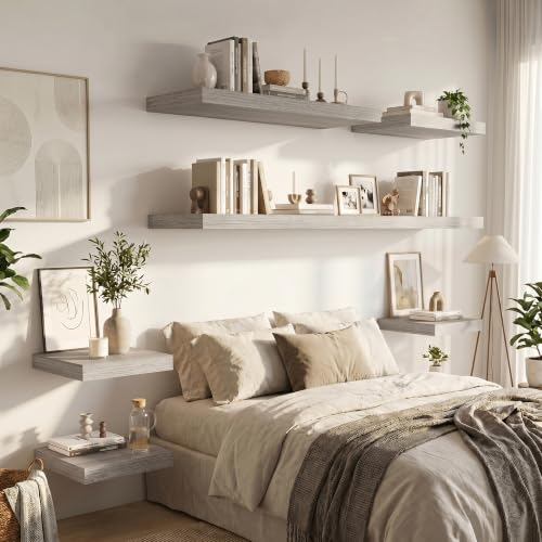 Deep Floating Shelves for Wall 16x12” Set of 2 (2 Count)