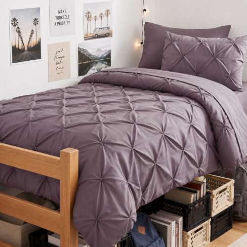 Twin XL Comforter Set Grayish Purple