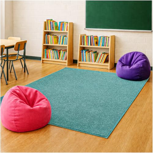 Soft & Colorful 3' Round Kids Classroom Area Rug (3 Sq Ft)