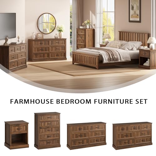 Farmhouse 7 Drawer Dresser for Bedroom