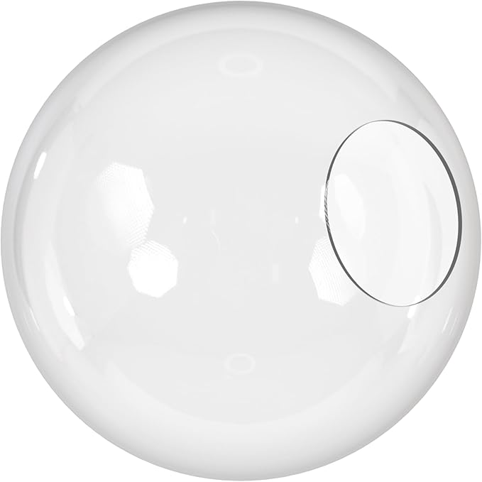 KastLite 16" Clear Acrylic Lamp Post Globe | Smooth Textured