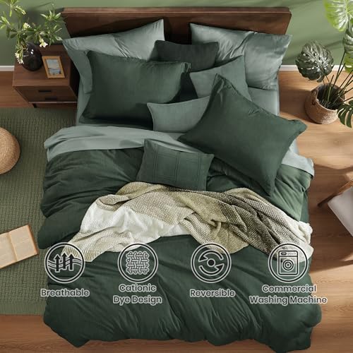 Twin XL Comforter Set Deep Forest Bed in a Bag 5 Pieces for Dorm
