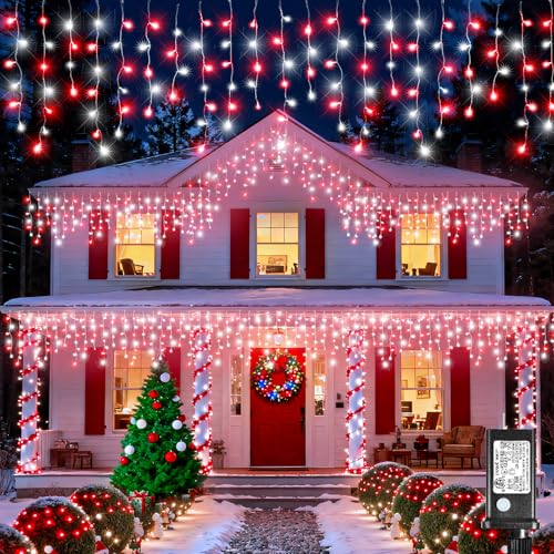 33FT 400 LED Icicle Lights for Outside