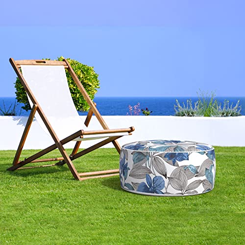 Inflatable Stool Ottoman Footrest with Handle