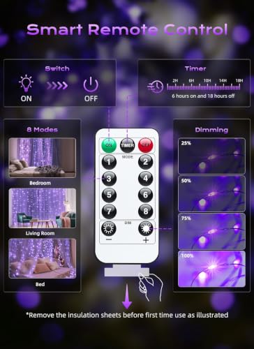 300 LED Fairy Curtain Lights