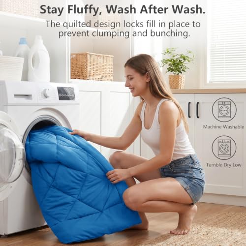 King Size Comforter Set Royal Blue