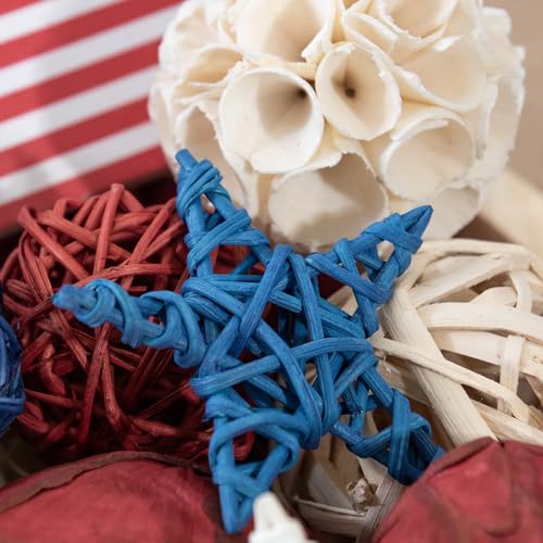 American Flag Decorative 4th of July Large Vase Filler Bag with Orbs (15 Count)