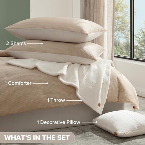 Remina King Comforter Set with Throw Blanket & Pillow