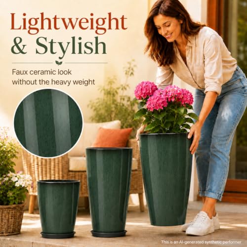 Set of 3 Tall Planter (3 Count)