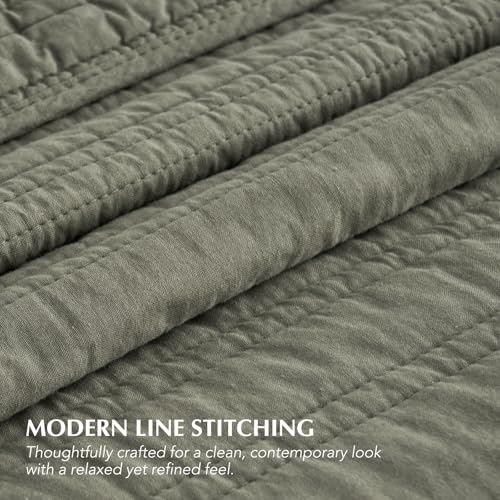 HOME 100% Cotton Quilt Set Oversized Cal King