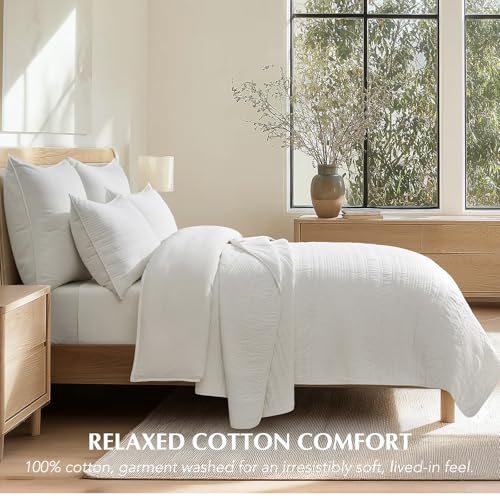 HOME 100% Cotton Quilt Set Oversized Cal King