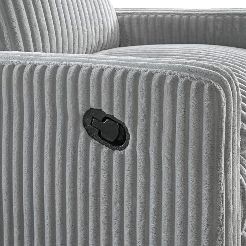 Uptown Upholstered Glider Recliner Rocking Chair 360° Swivel for Nursery and Living Room
