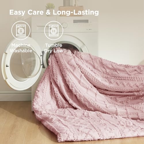 Tufted Boho Comforter Set Queen Size