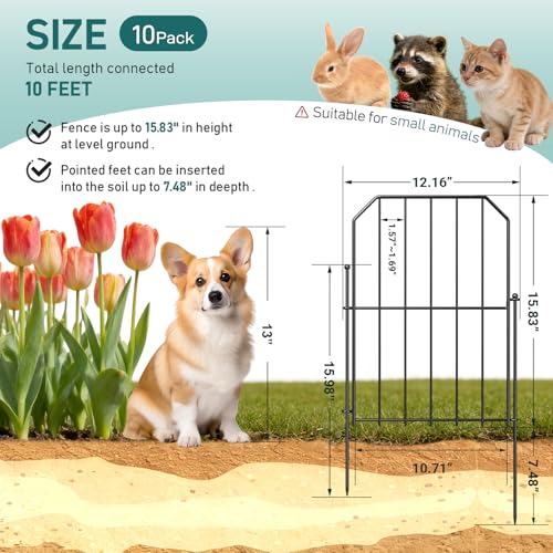 Garden Fence Total 10ft (10 Count)