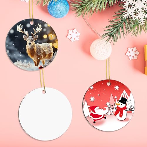 22 pcs Metal Sublimation Ornament Blanks (22 Count)