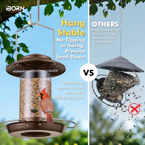 Bird feeders for Outdoors Metal Chew Resistant