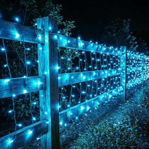 Teal Christmas Lights Outdoor 100 Count 19.7ft Incandescent Lights