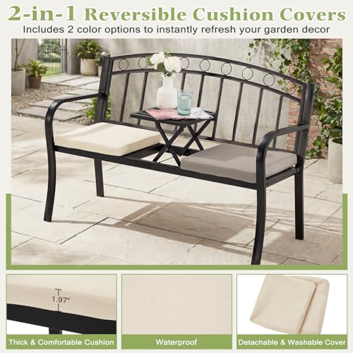 Outdoor Metal Garden Bench