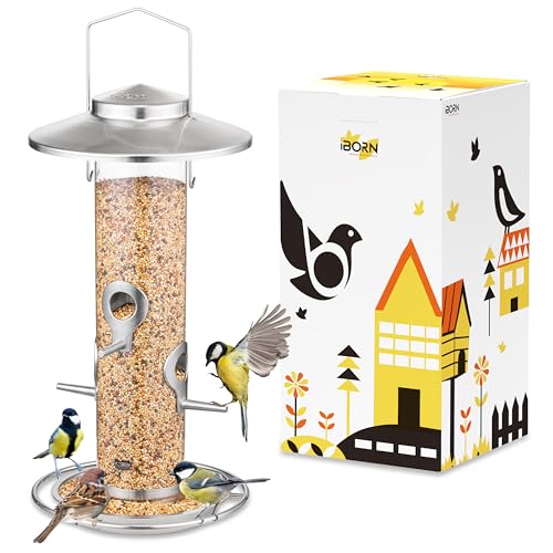 Bird Feeders for Outdoors Metal Chew Resistant
