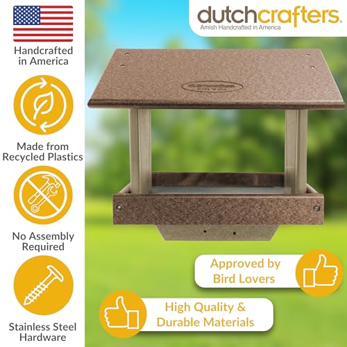Poly Large Hopper Bird Feeder Post Mount for 4" x 4"
