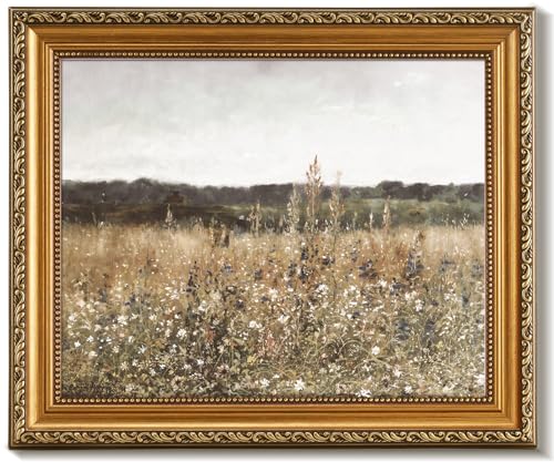 Vintage Gold Framed Wall Art for Home Decor