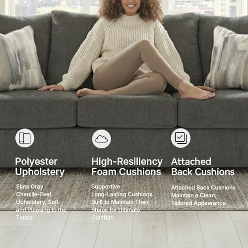 Gray Chenille Sofa